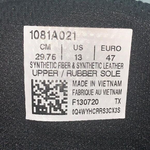 Asics Men's Sz 13 Matflex 6 1081A021 Black White Lace Up Mid Top Wrestling Shoes - Picture 3 of 9